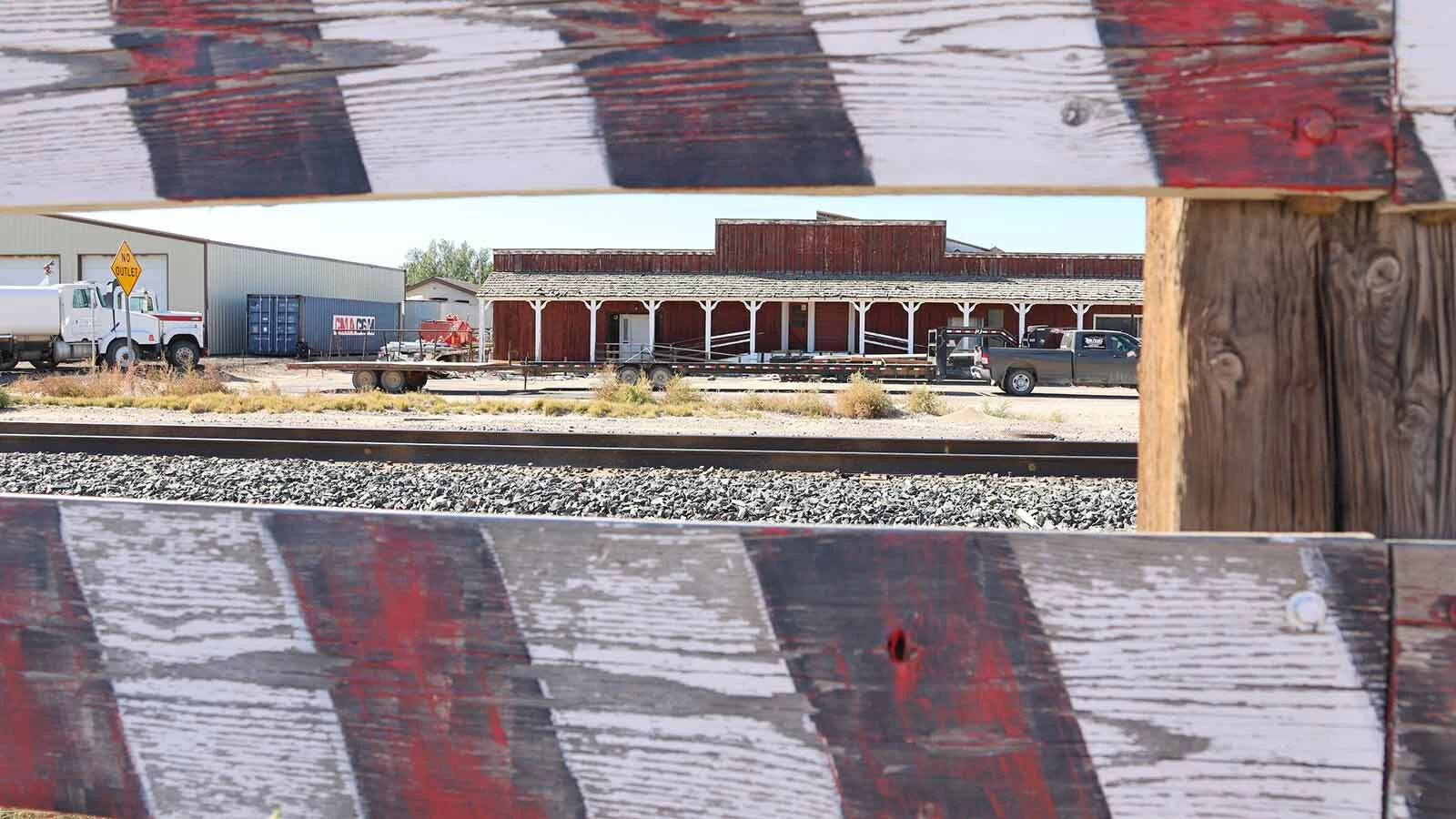 The former feed store and tracks where the five teens lost their lives just after 8 p.m. on Aug. 2, 1994.