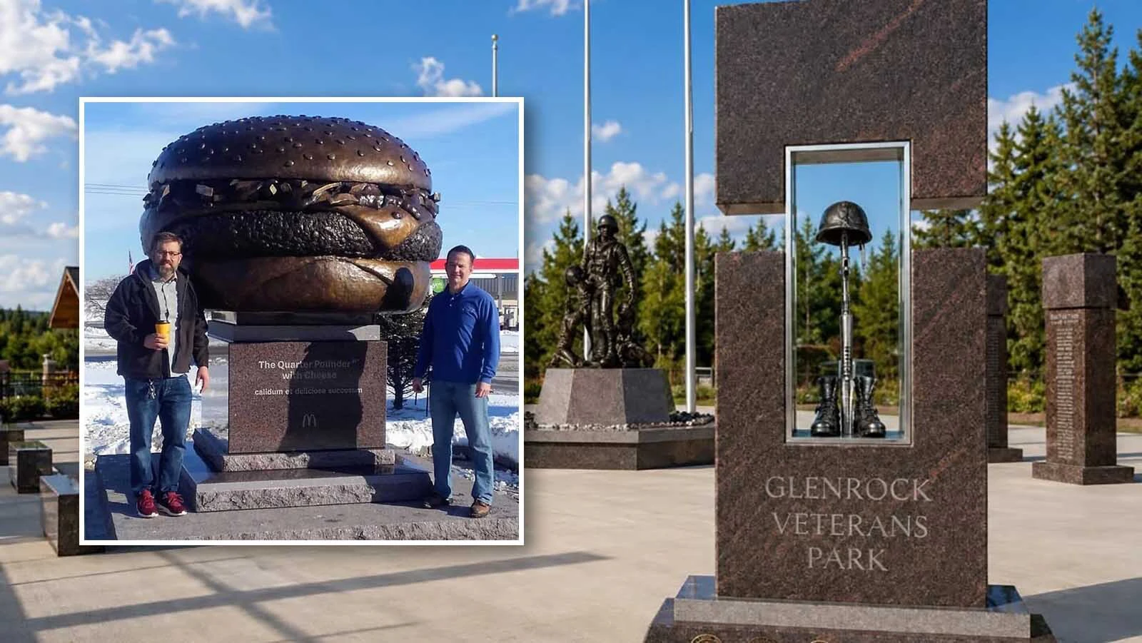 Drew Bott was commissioned by McDonald's to build the pedestal world’s largest Qarter Pounder, which is in Rapid City, South Dakota.