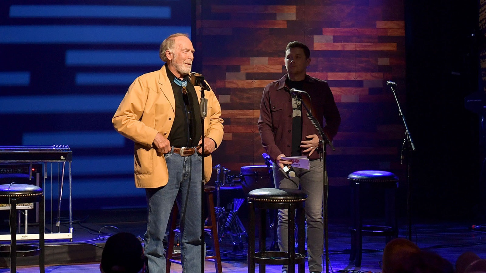 Medal of Honor recipient Drew Dix speaks on stage during iHeartCountry One Night For Our Military Presented by Roche at the Country Music Hall of Fame on Nov. 07, 2019, in Nashville, Tennessee.