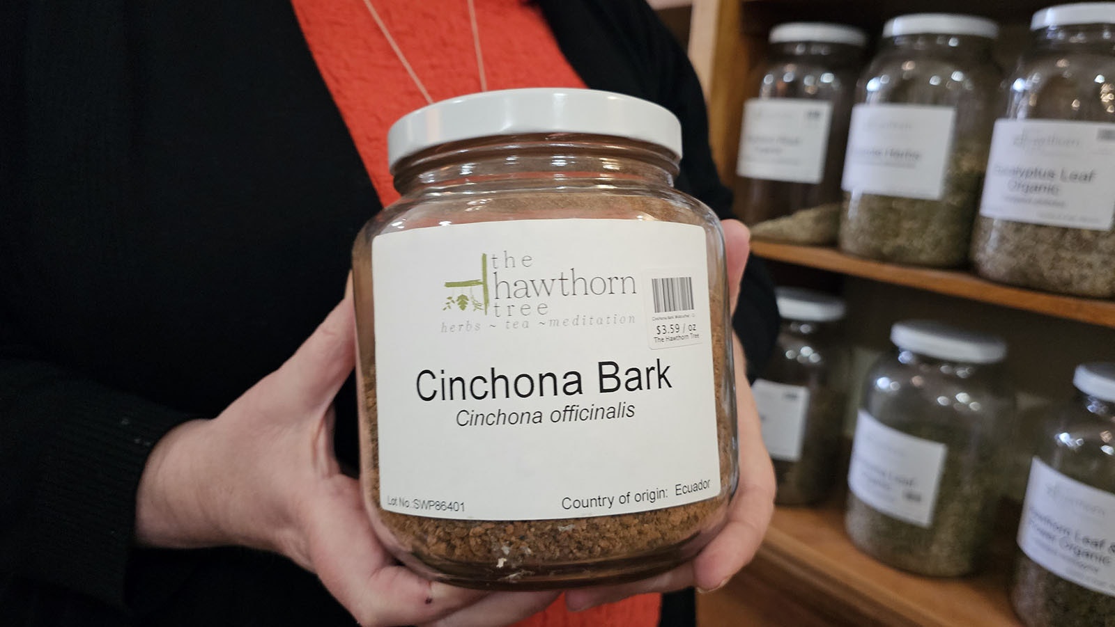 Cinchona bark contains quinine, which helps ward off malaria, and it's what led to the classic drink, gin and tonic.