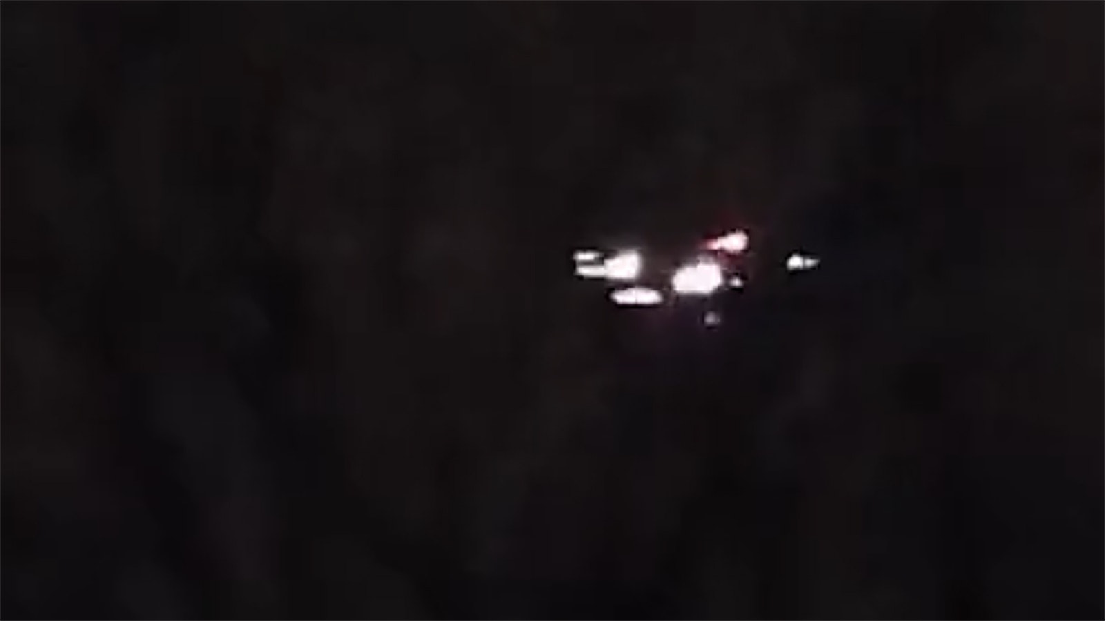 Video of drones flying over New Jersey.