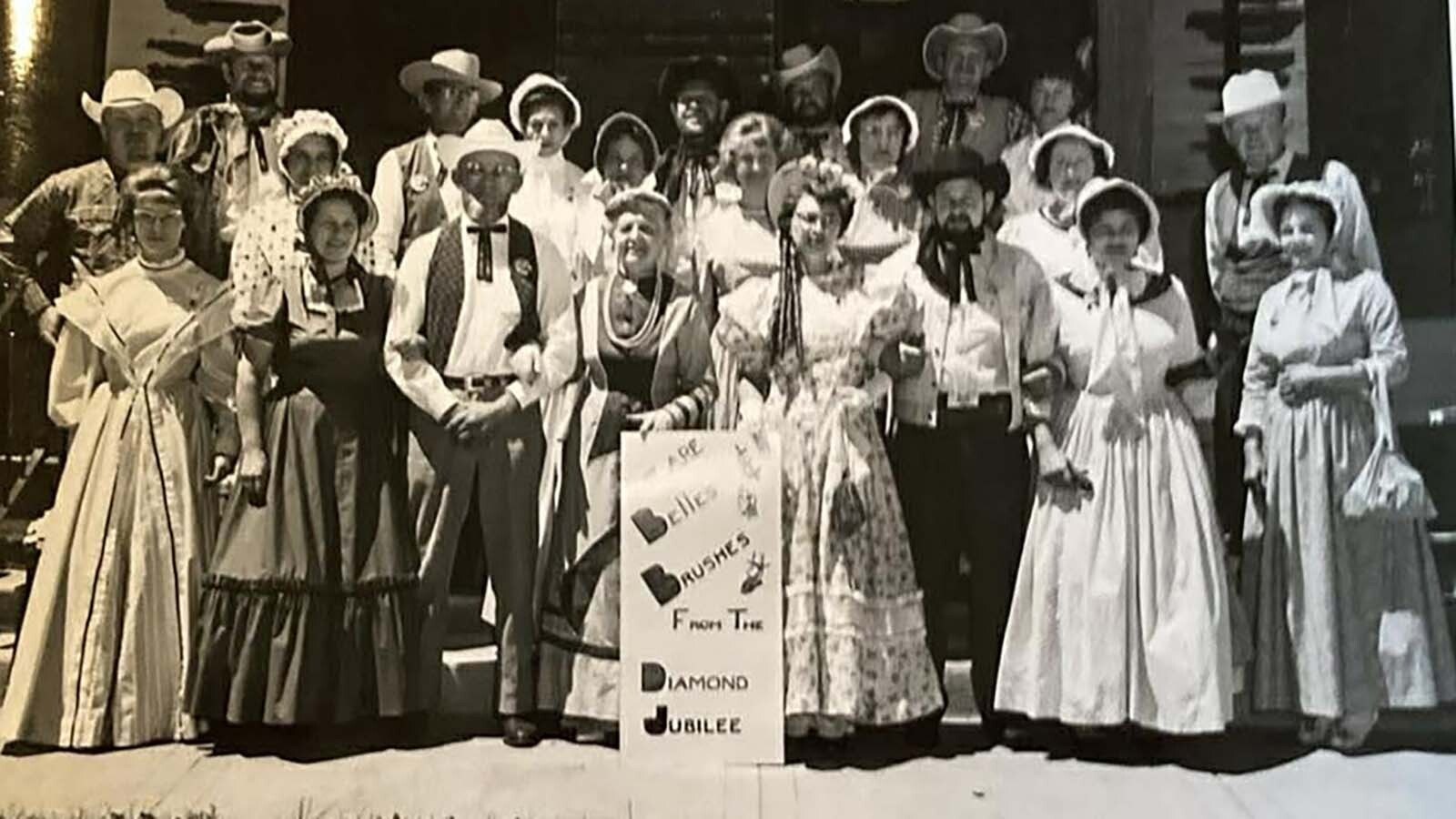 The women supported the Dry Gulchers by dressing in prairie dresses and bonnets. They approved of the Dry Gulchers and their wild antics, joining them in parades and at the public hangings.