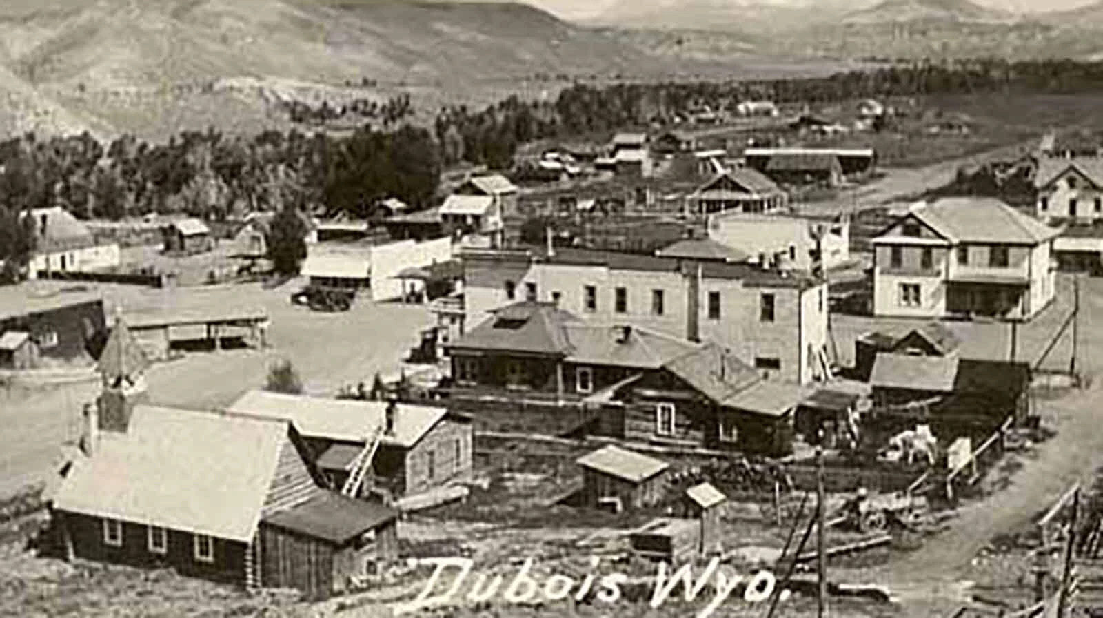 The town of Dubois, Wyoming, in 1925.