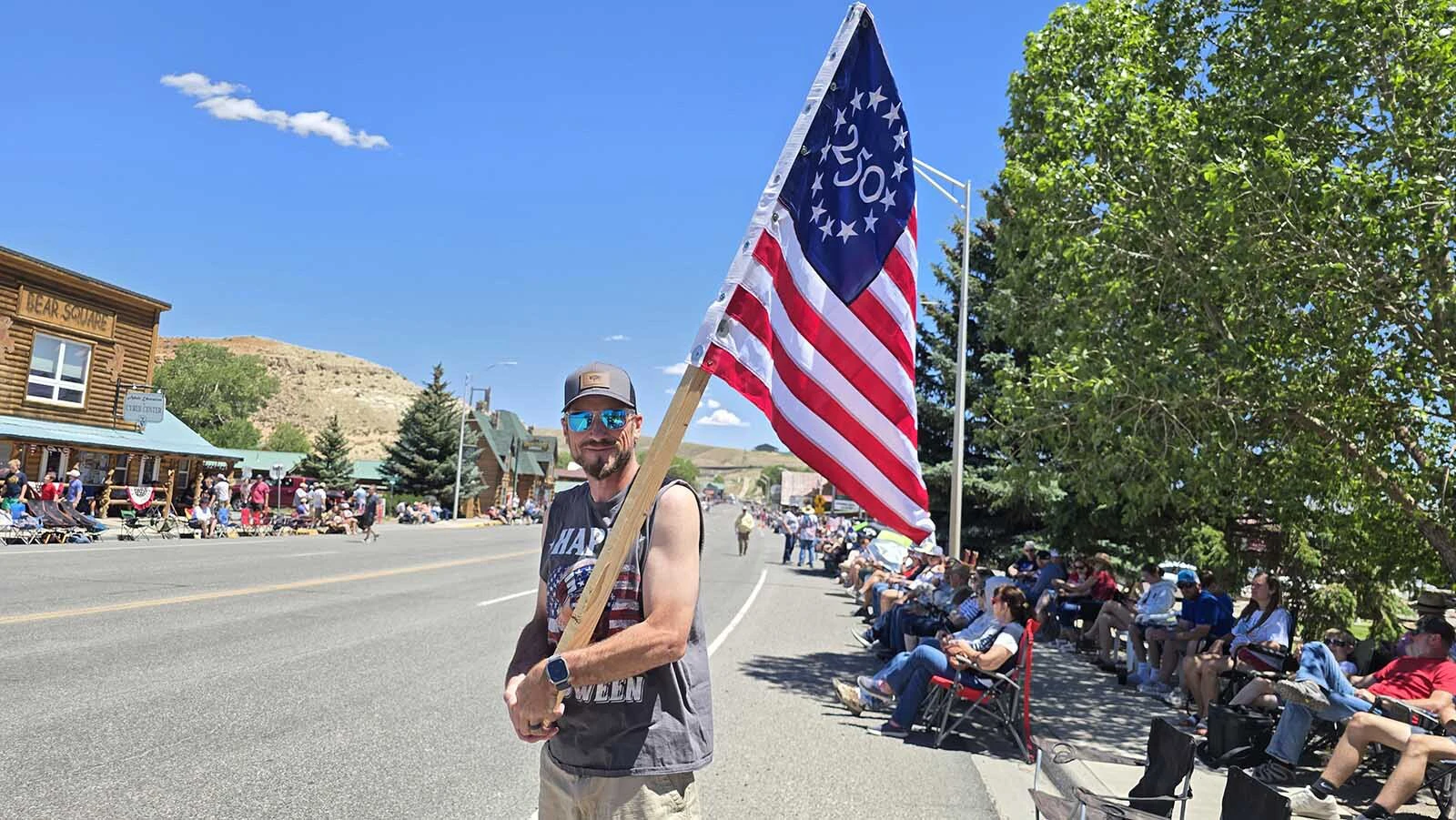 Matt Burrell found this flag online when he was looking for something to commemorate this year's Fourth of July.