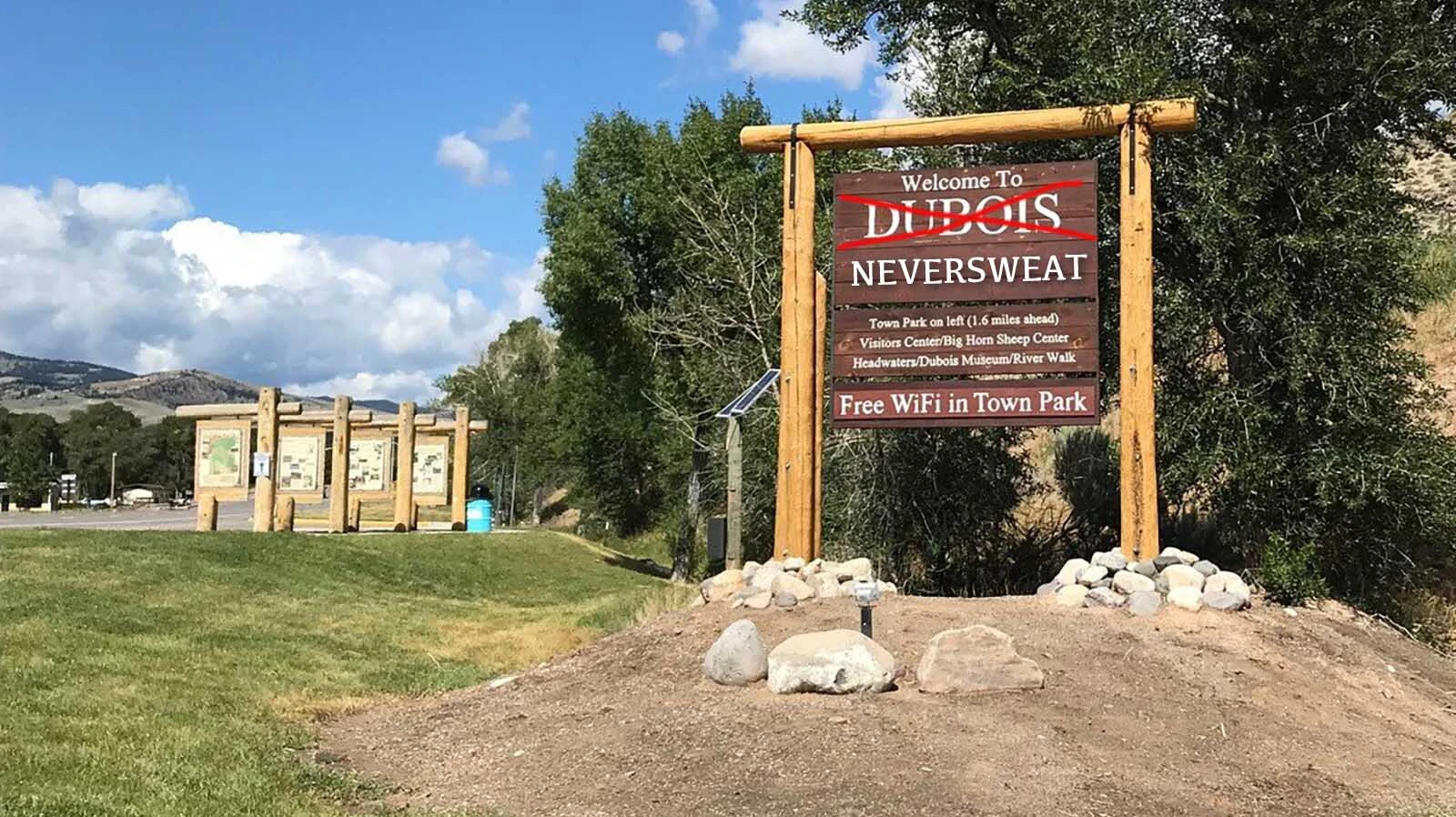There's a legend that Dubois, Wyoming, was almost named for the nearby post office of Neversweat. How much truth is behind that is still debated. “It's one of those stories where there's some truth in it and some that's not true,” said a local historian.