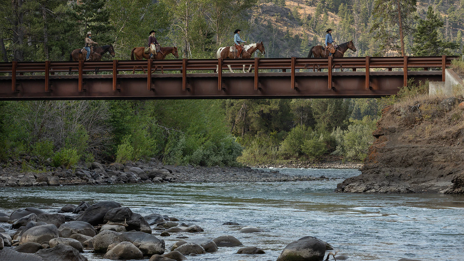 Wyoming has 13 100-year-old dude raches, half of the 26 centennial dude ranches in the West. That's one of the things the team behind the new book "100 Years of Dude Ranching" learned in documenting the industry's century of Western hospitality. Above is a scene from the Blackwater Creek Ranch.