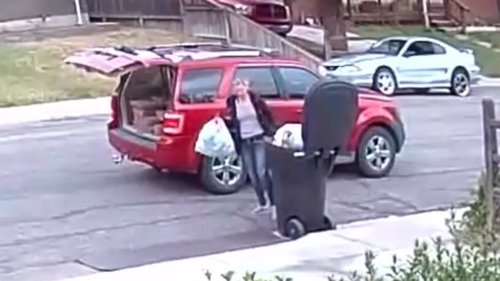 A Casper homeowner says he was left confused — then amused — after security cameras captured a woman removing bags of garbage from his dumpster just before a scheduled pickup this week. Authorities say dumpster diving is legal.