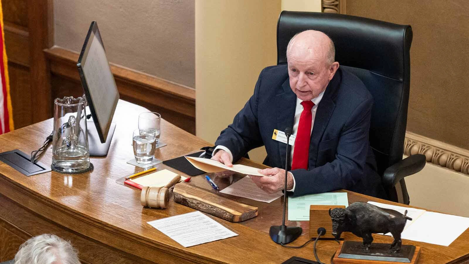 A Wyoming Legislative committee declined Thursday to draft a letter to Congress urging a constitutional amendment to ban dark money in politics. “It’s something we need to look at closely,” said Sen. Ed Cooper, who promised to push the issue.