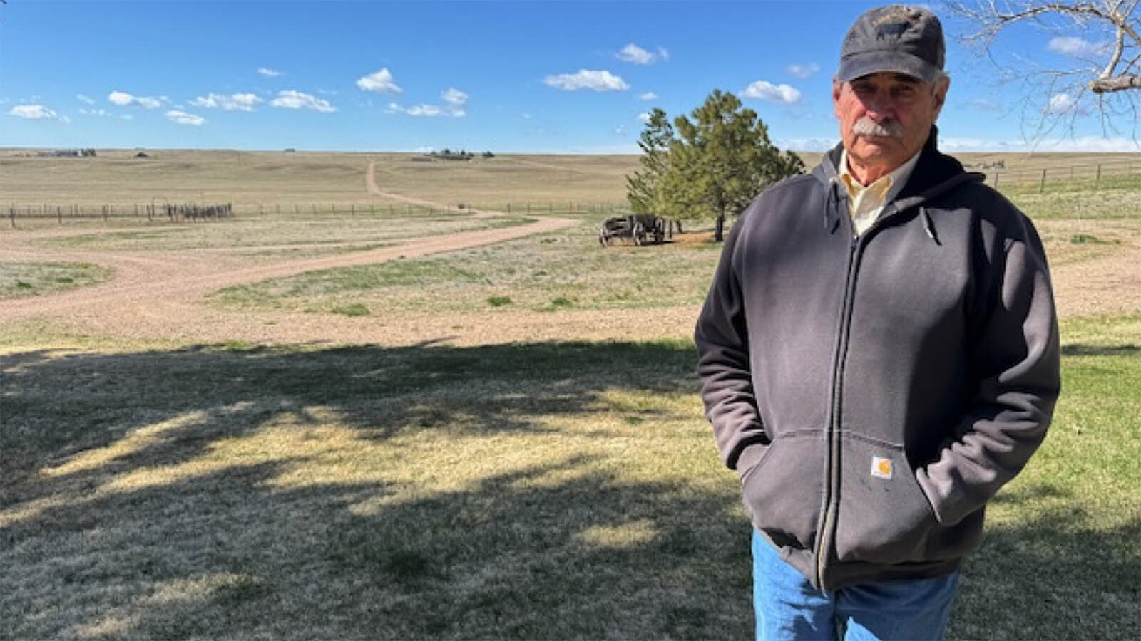 Cattle cancher Ed Prosser’s farmland frontage extends to Chalk Bluff Road in south Cheyenne, where he’s expecting hundreds of cars to travel on their way to work to build a new $1.2 billion solar farm proposed by Canada’s Enbridge Inc.