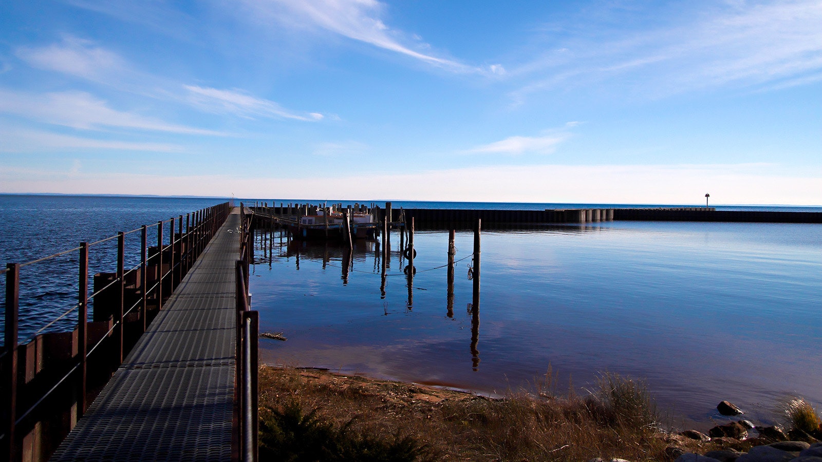 Remote and beautiful Whitefish Point State Harbor is located on the Great Lakes infamous Graveyard Coast. An area of Lake Superior notorious for ship crushing storms including the ill fated Edmund Fitzgerald.