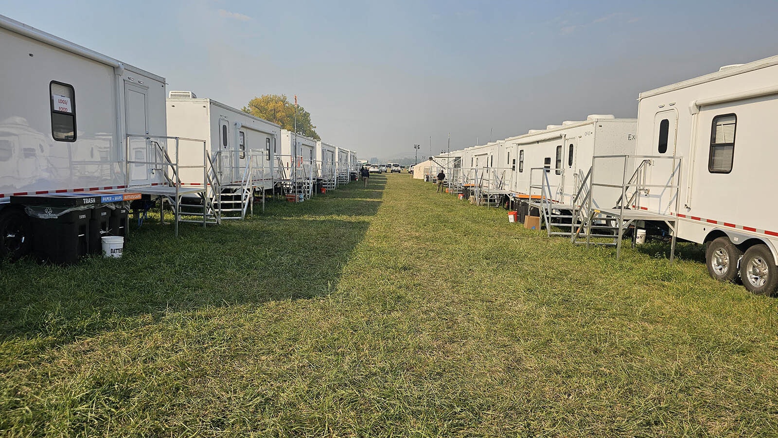 Welcome to Main Street at the temporary firefighter city on the Padlock Ranch in Dayton.