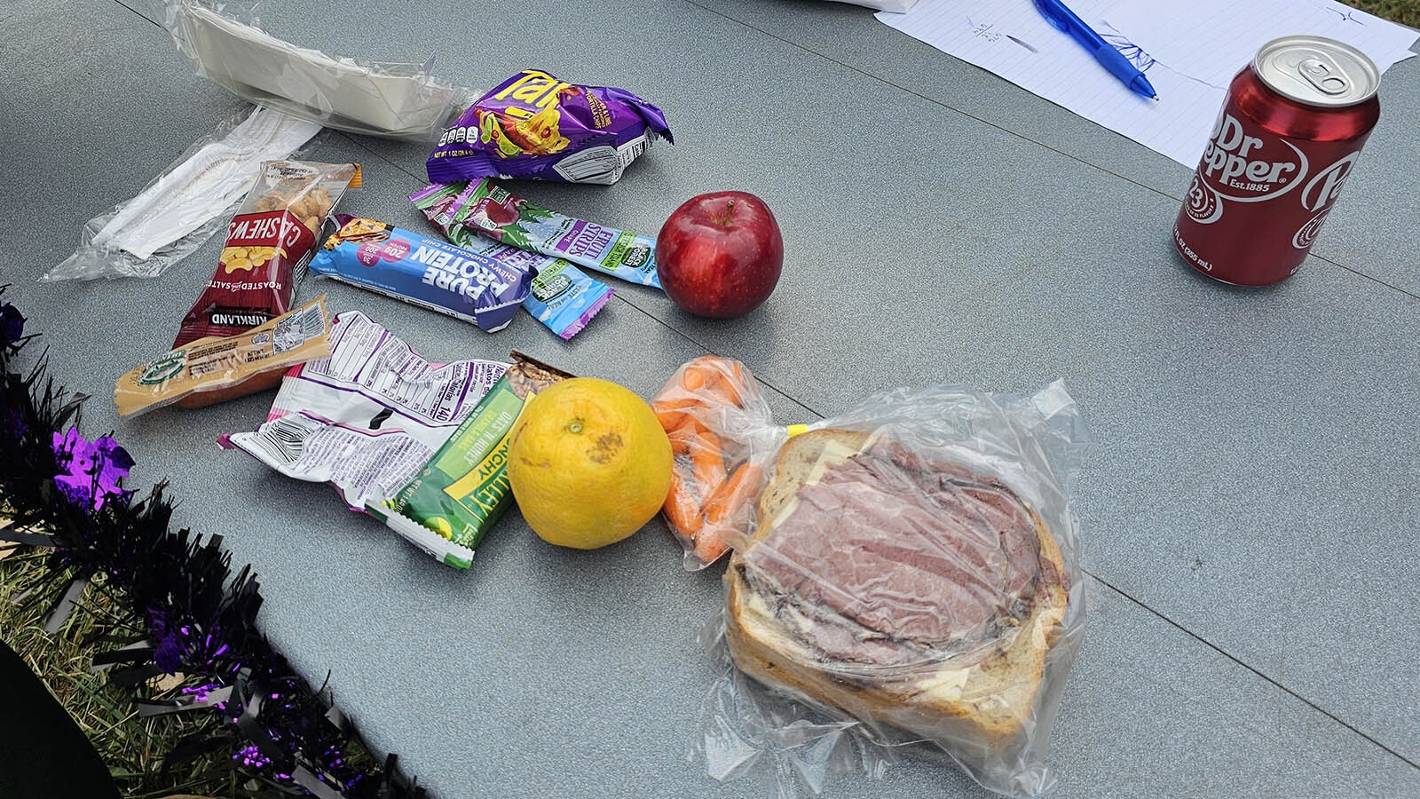 The 3,000 calorie lunch firefighters get, not vegetarian.