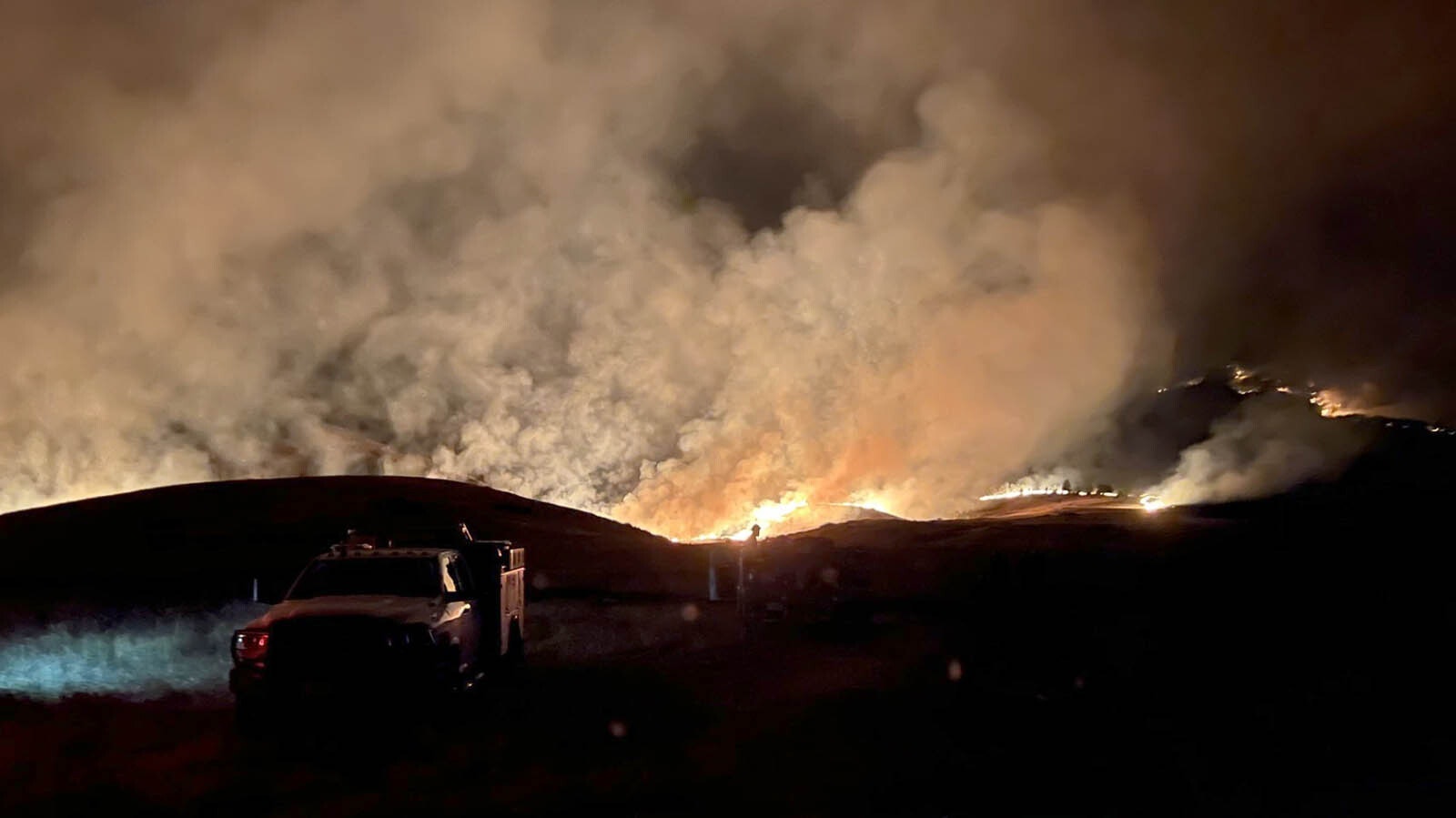 The Elk Fire remains and active and volatile situation, especially along its southeast border.