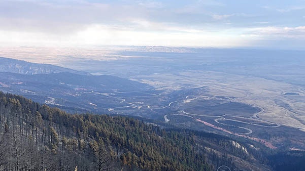 A drive along Highway 14 to see the aftermath of where the Elk Fire has burned across the face of the Bighorn Mountains in northern Wyoming shows the magnitude of how the fire has impacted the landscape.