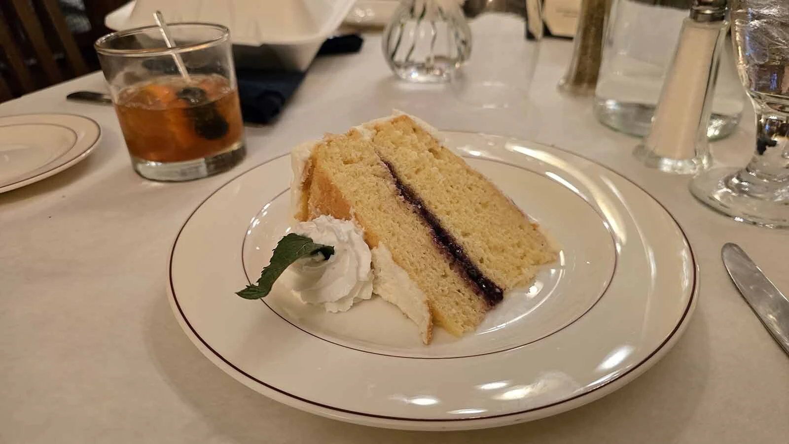 The desserts at Elk Mountain Hotel are homemade, as are the cocktails, by a husband and wife team.