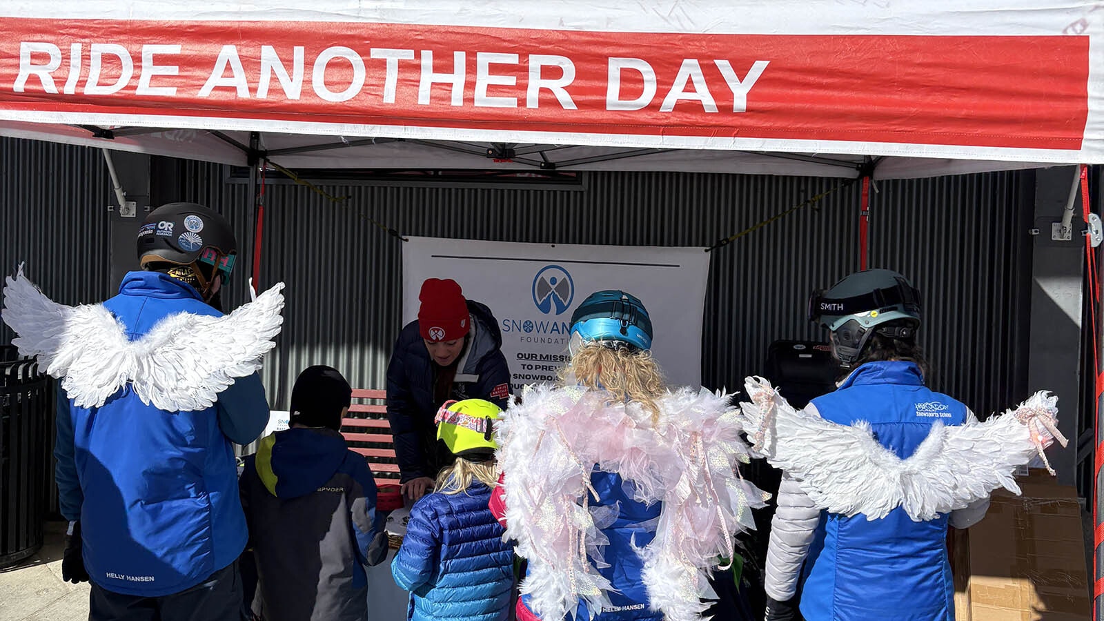 To honor the memory of five year old Elise Johnson, skiers and snowboarders wore angel wings on the slopes of Hogadon. In 2010, Elise was killed at the Casper ski resort when a speeding snowboarder hit her and her mom going an estimated 50 mph.