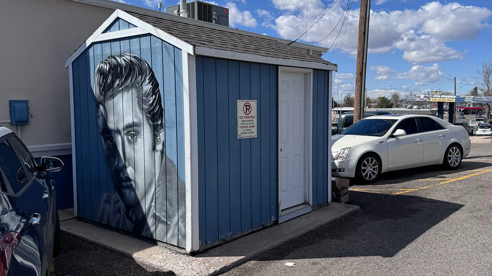 Nearly 50 years after his death, Elvis remains forever 25 and the King of Rock ‘N’ Roll at the corner of East Lincolnway and Campbell Avenue in Cheyenne — despite never performing here.
