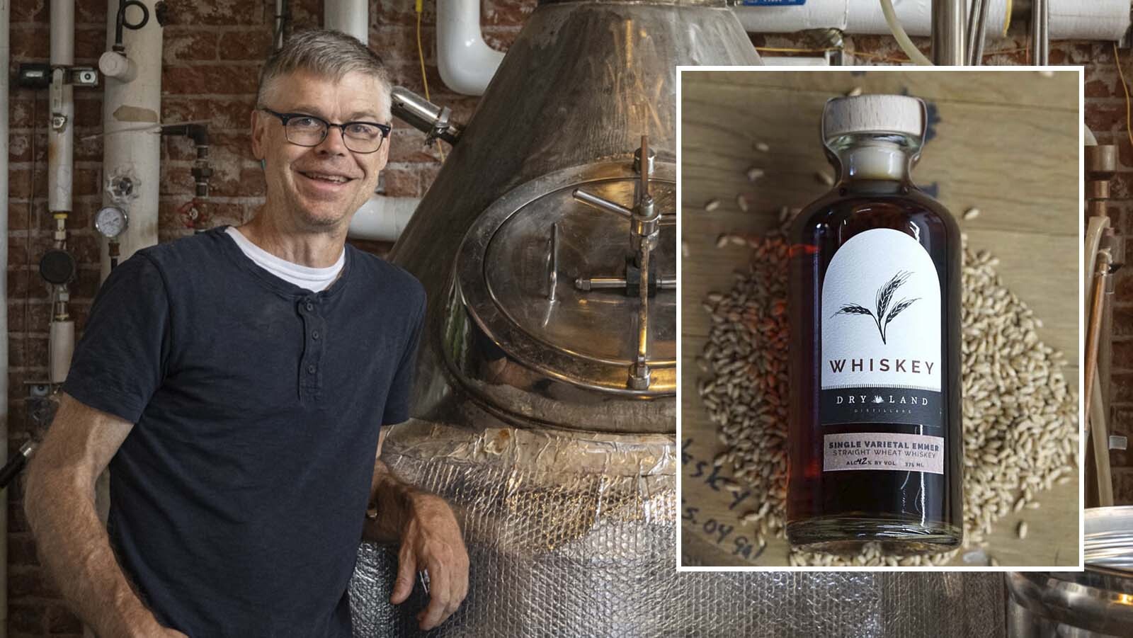 Nels Wroe with Dry Land Distillers has created a novel whiskey using emmer wheat grown in Wyoming.