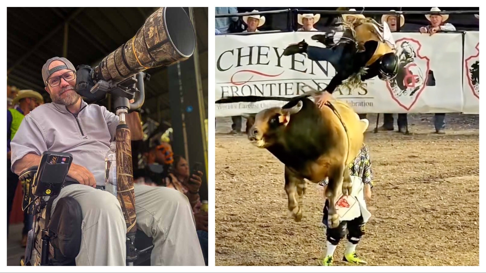 Shane Paul loves to get out in the wild and shoot scenery and animals in Wyoming’s great outdoors. The slow motion video he got of this bull ride at Cheyenne Frontier Days is 21 seconds of adrenaline and pain.