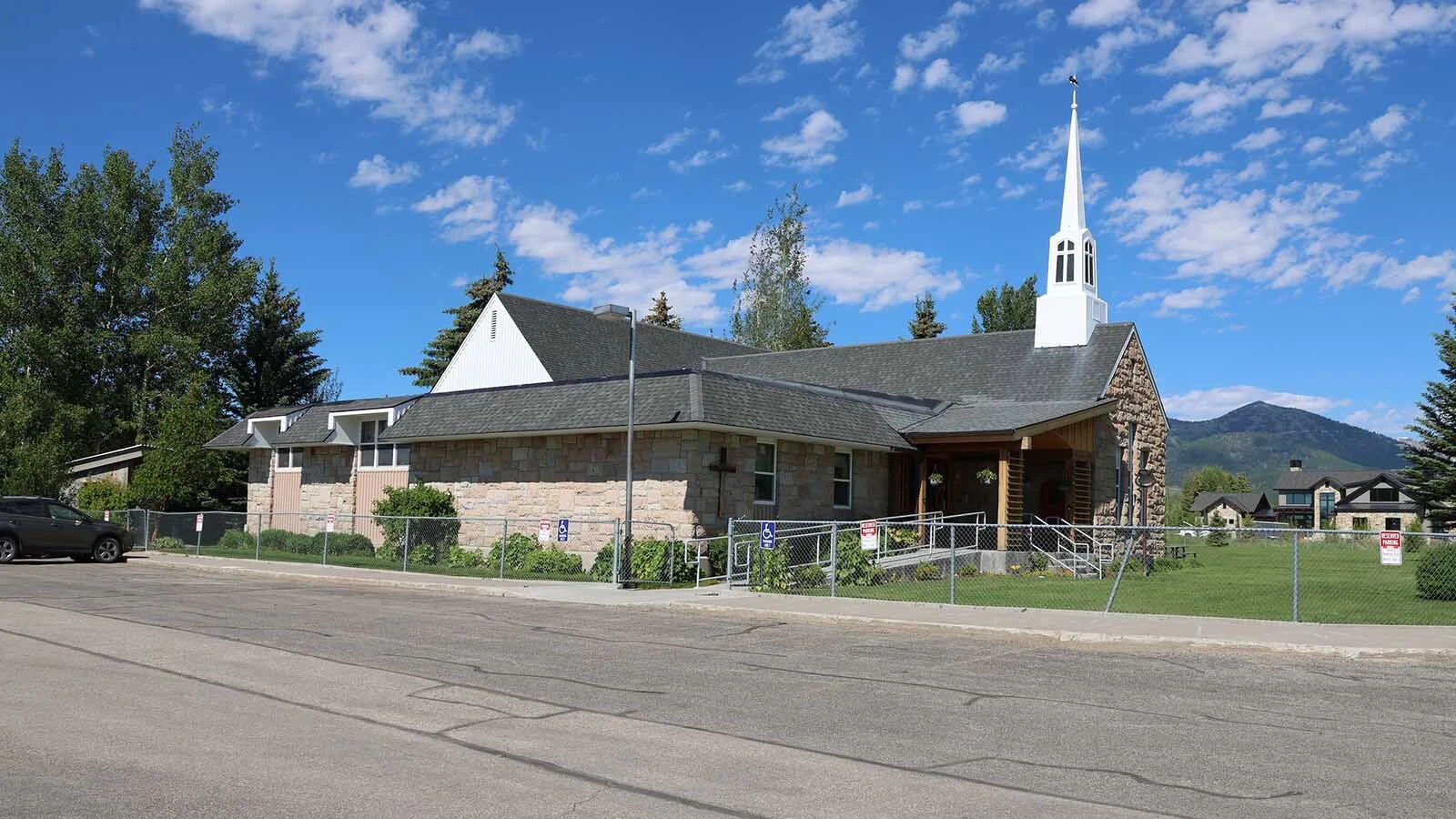 St. Francis of the Tetons Episcopal Church sits just off Ski Hill Road in Alta, Wyoming, and offers services Sundays at 10 a.m.