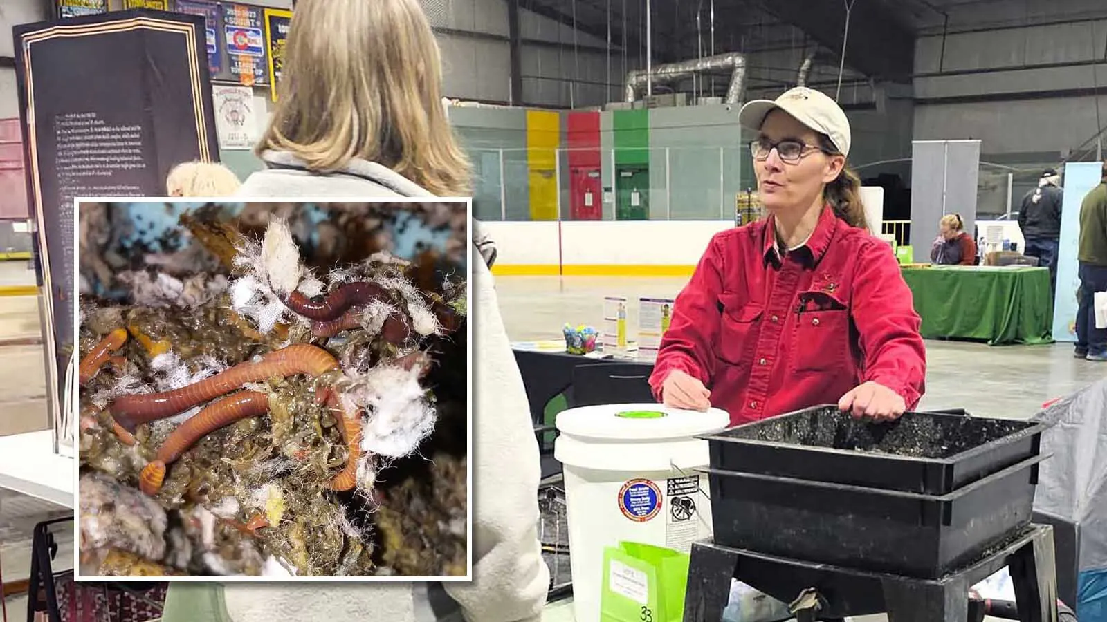 Erika Babbitt-Rogers of Laramie is a “worm wrangler” selling customers worms for fishing bait and food for pet reptiles. See also sells worm castings, or worm poop, as fertilizer.