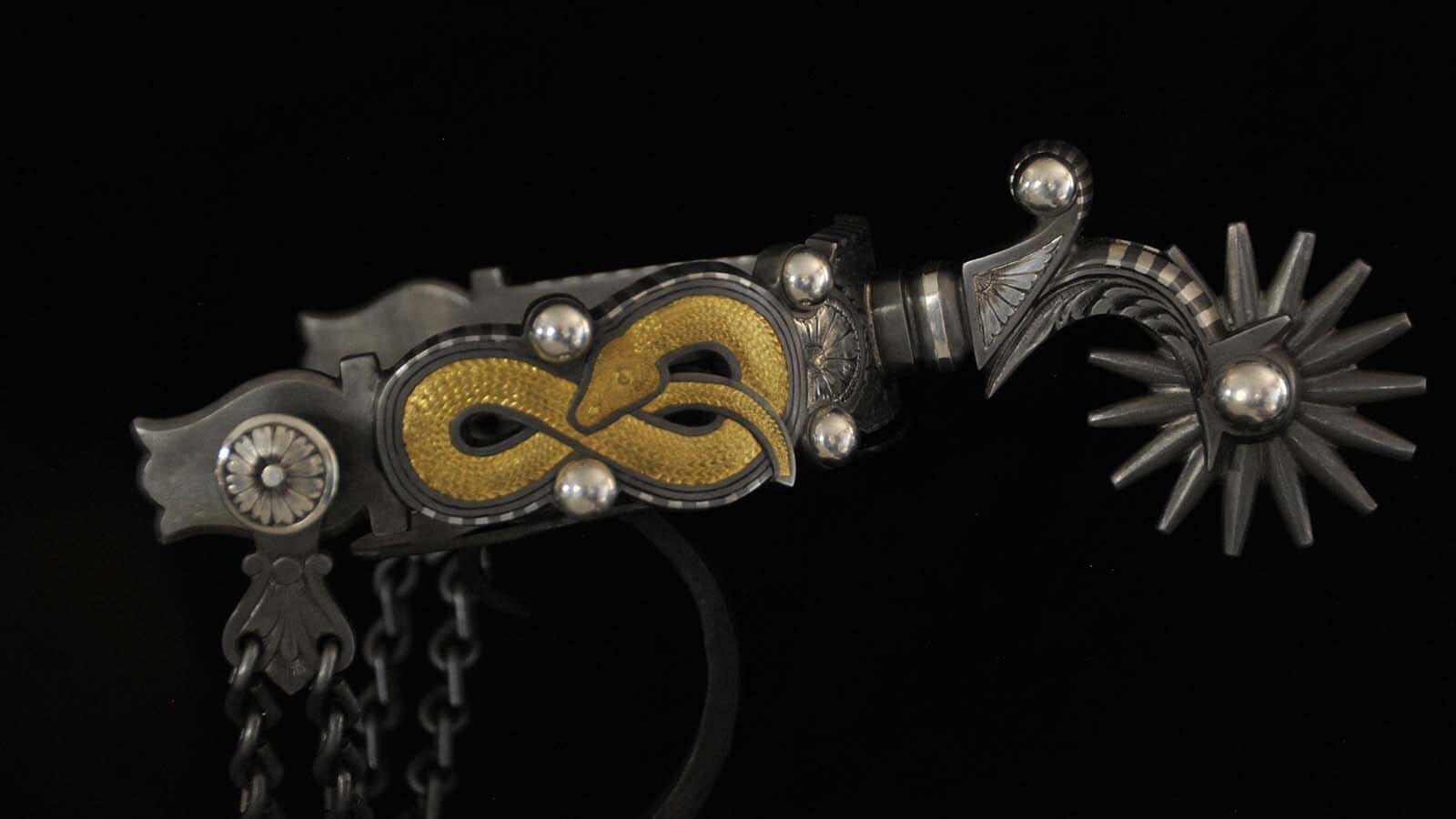 Silversmith Ernie Marsh of Lovell, Wyoming, said that he wants his art to be seen from afar as well as have fine detail that can be appreciated when the piece is examined closely.
