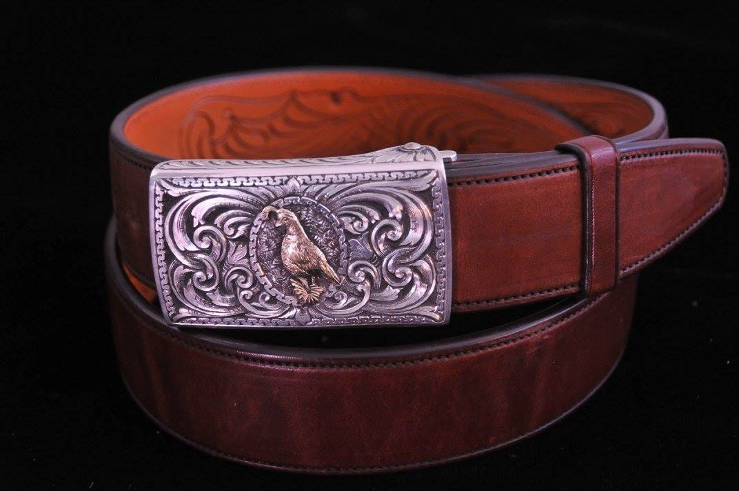 Silversmith Ernie Marsh of Lovell, Wyoming, said that he wants his art to be seen from afar as well as have fine detail that can be appreciated when the piece is examined closely.