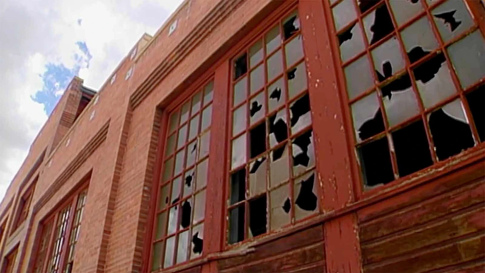 The historic Evanston Roundhouse before a massive yearslong effort to restore and save it.