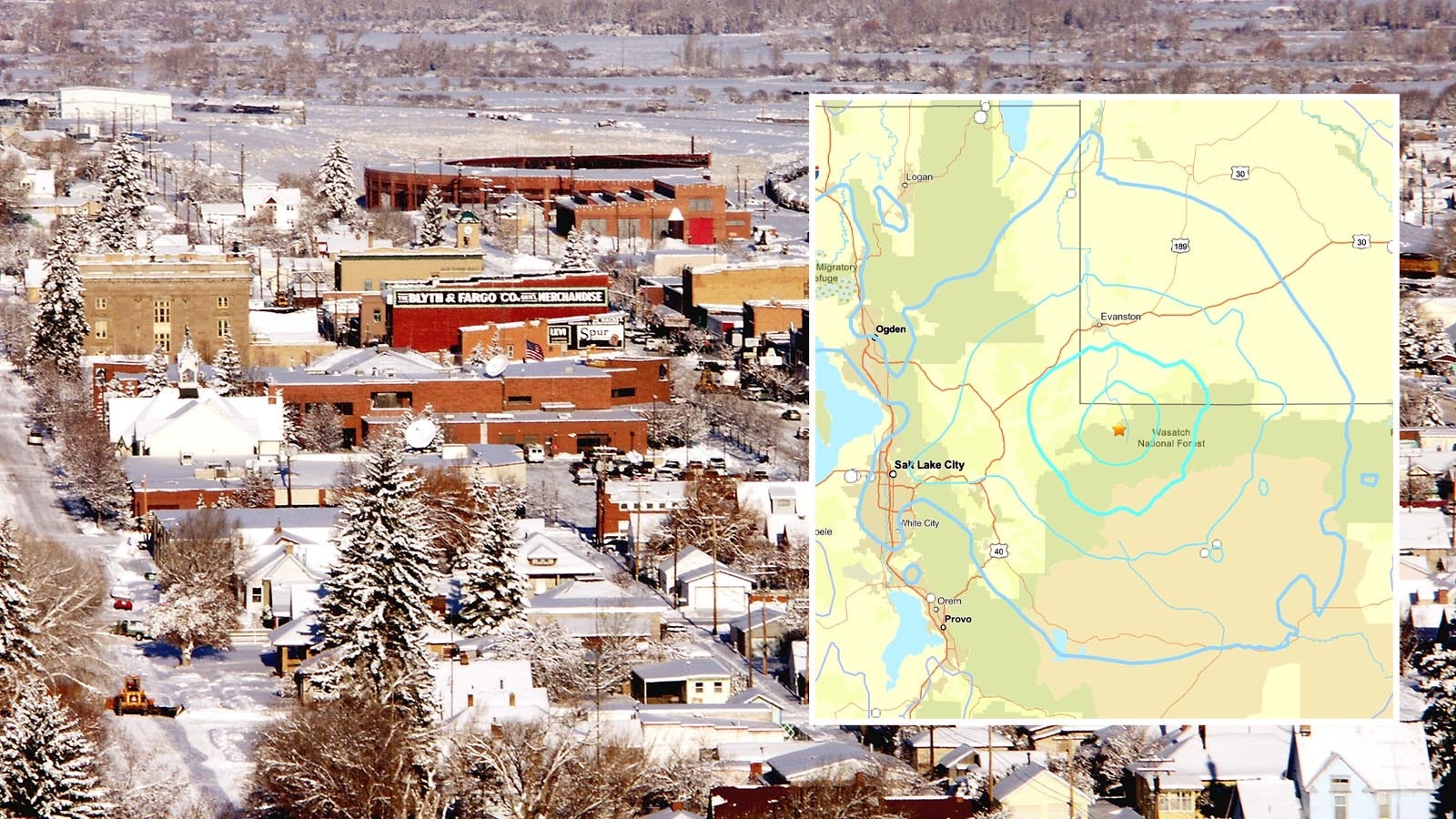 A magnitude 4.7 earthquake hit 25 miles south of Evanston just over the Utah state line on Thursday morning. “I was drinking a cup of coffee on my bed when I felt it,” said an Evanston woman.