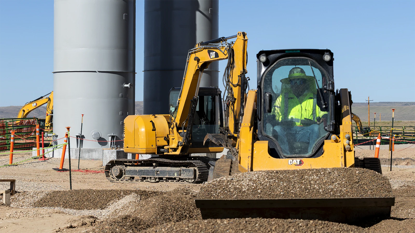 Excavation work at the Terra Power Natrium nuclear power plant Unit 1.