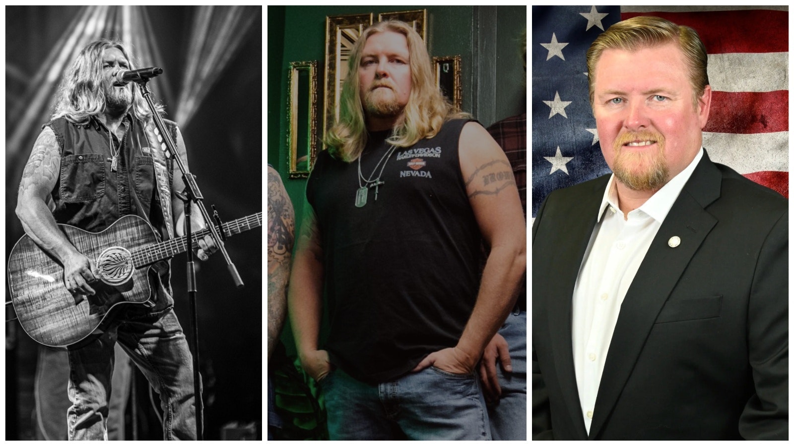 Exie Brown, lead singer of country band Southern Fried, has adopted a more conservative image for his run for hte Wyoming House.