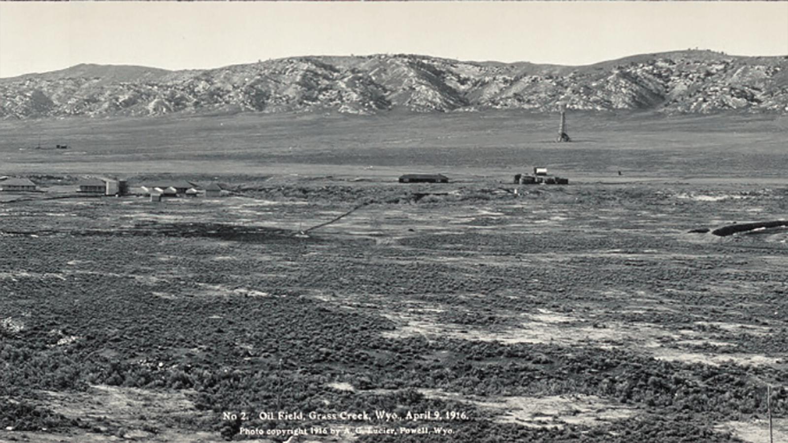 The Grass Creek Oil Field near Thermopolis on April 9, 1916.