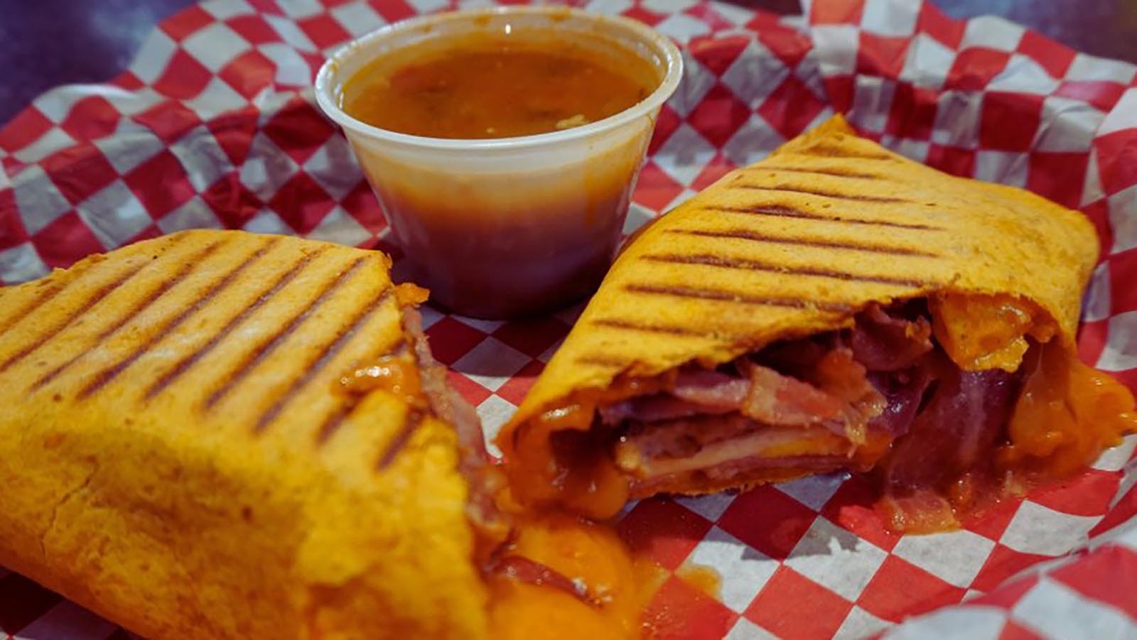 Grille breakfast burrito at Expresso Lube in Gillette, Wyoming.