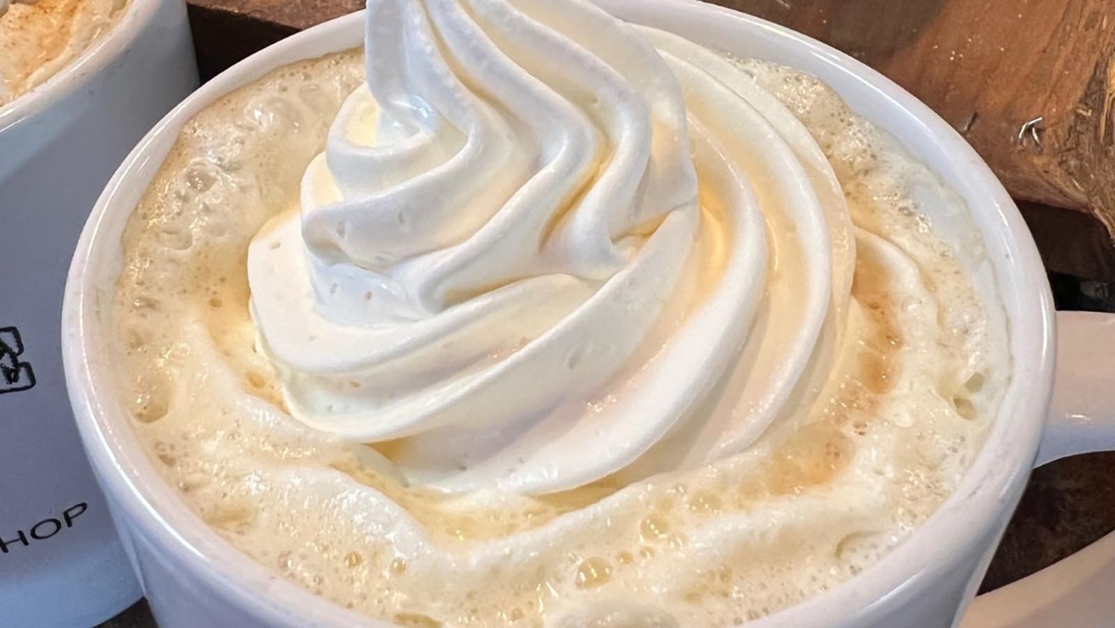 Toasted marshmallow pumkin spice latte at Expresso Lube in Gillette, Wyoming.