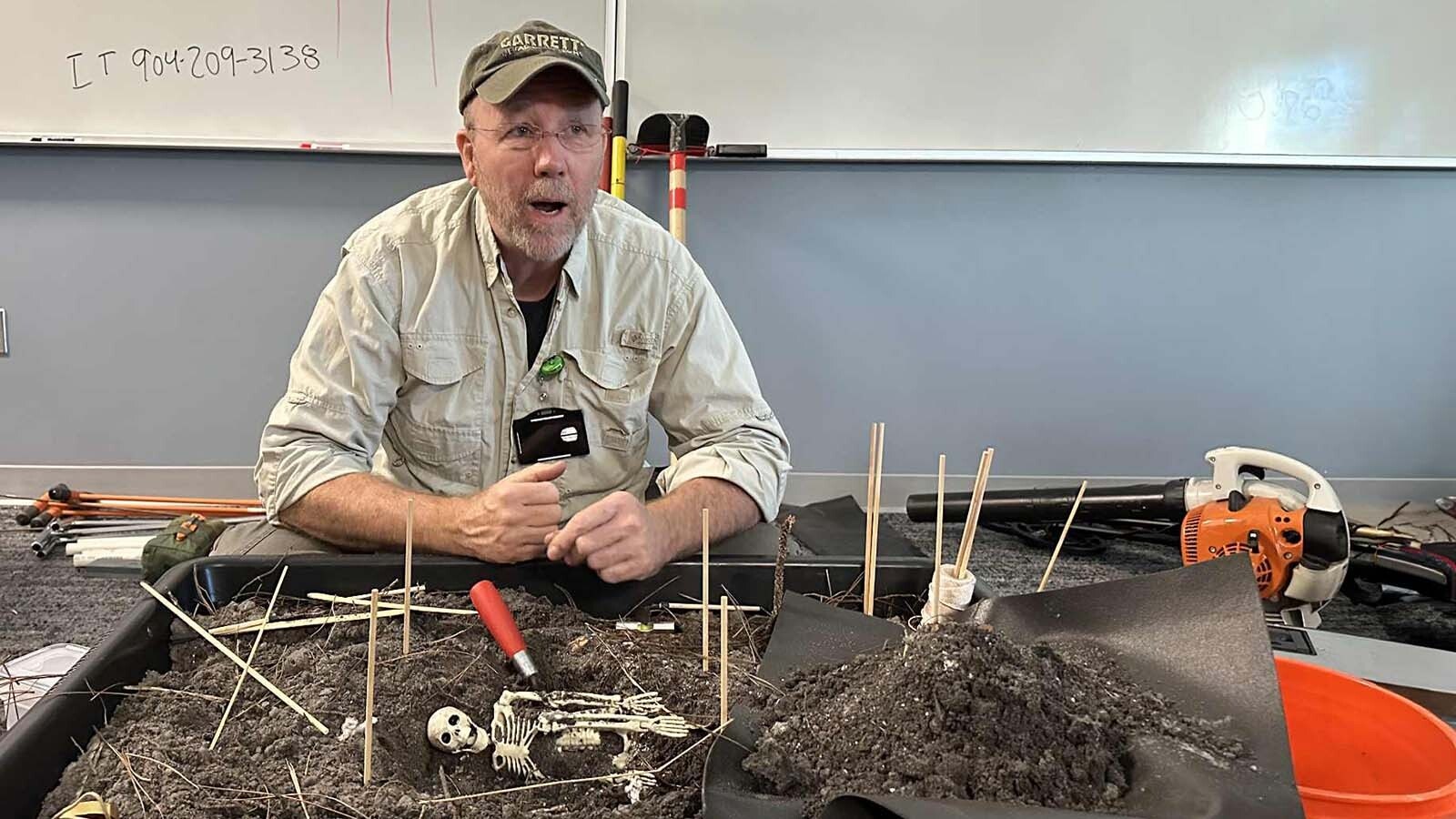 Retired FBI Special Agent, Tom Myers, is an expert in forensics and teaches courses in the science of buried bodies and surface skeletal crime scenes.