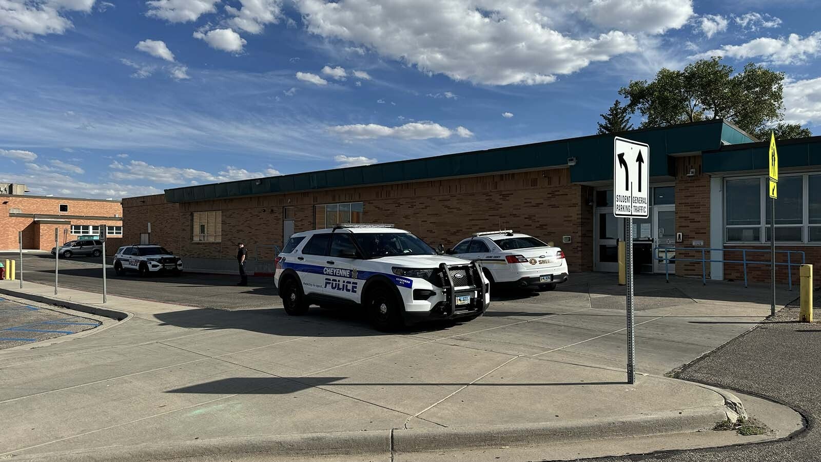 Cheyenne police and Laramie County deputies responded to a report of a student who had a gun at East High School on Thursday, Sept. 26, 2024. But the report turned out to be false and the incident was a "verbal altercation," the CPD reports.