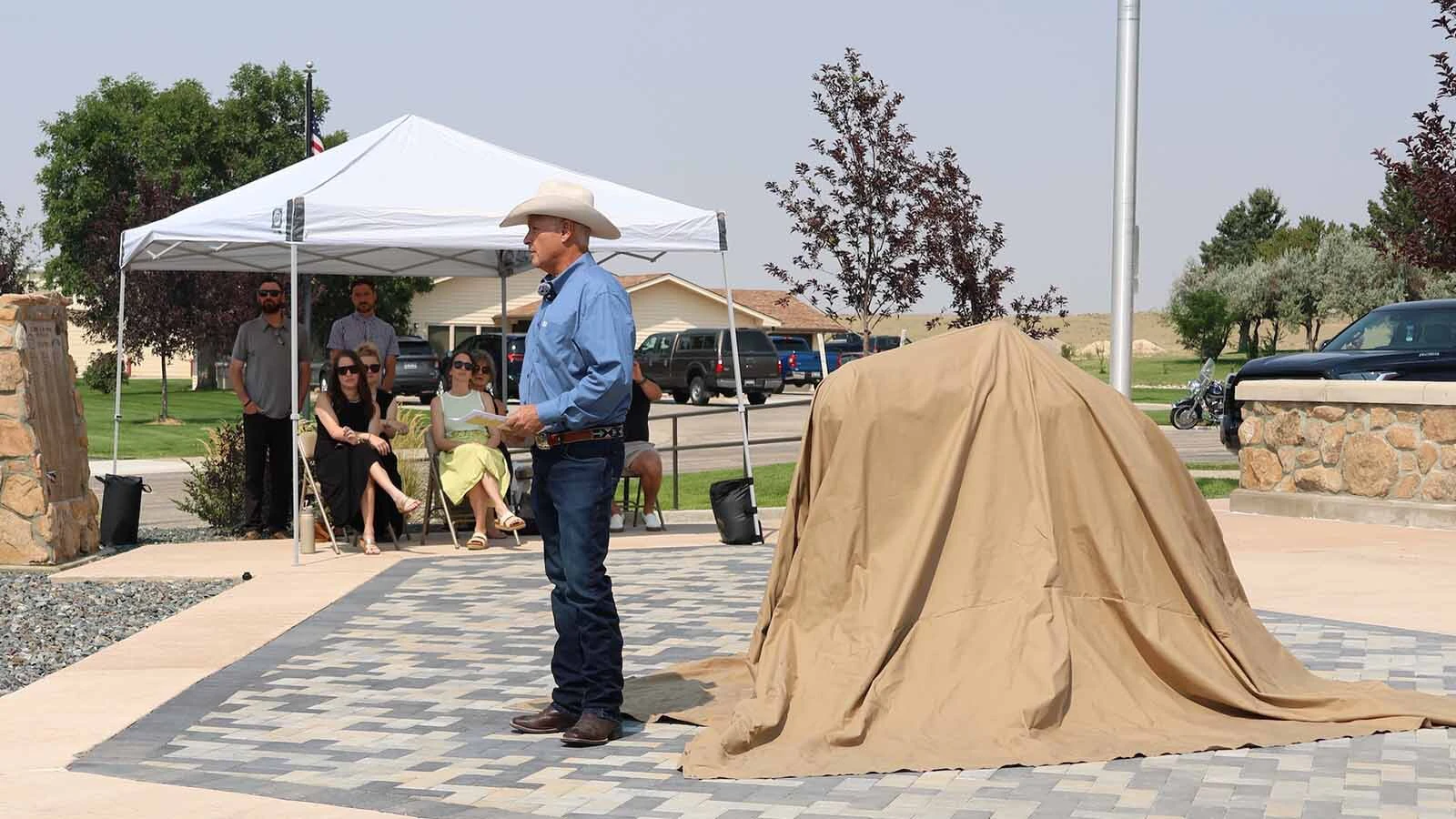 Casper artist Chris Navarro told the crowd that the project was special for him due to his military family and growing up on U.S. Air Force bases. 