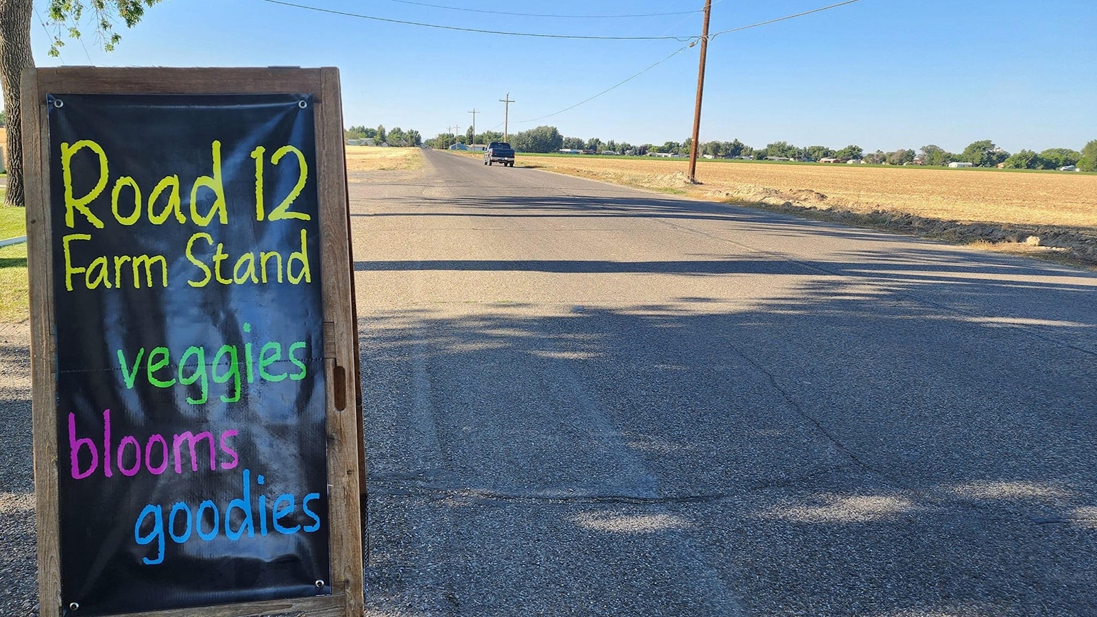 The farm stand is located on Road 12 just outside of Worland and was open most Saturdays from August through October.