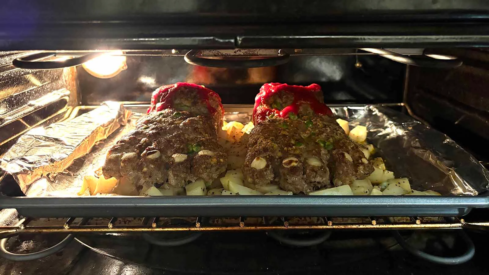 Clair McFarland makes feetloaf for the family on Friday — a gruesomely awsome abomination of culinary science.
