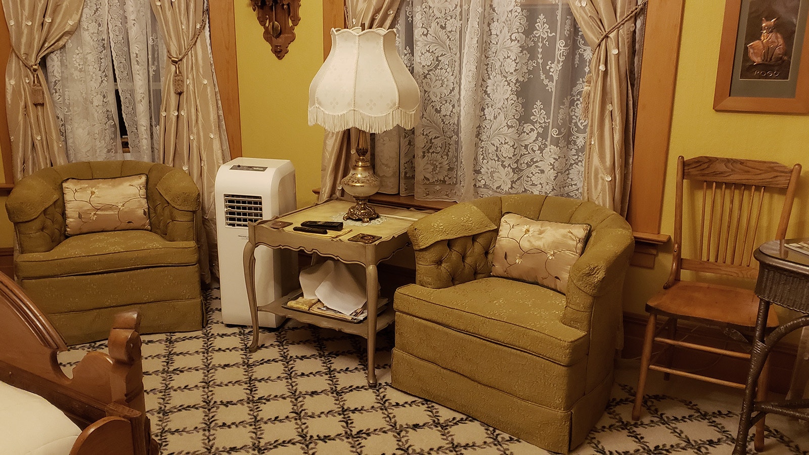 Comfortable seating is available in all three of the Airbnb stays available at the Ferris Mansion in Rawlins.