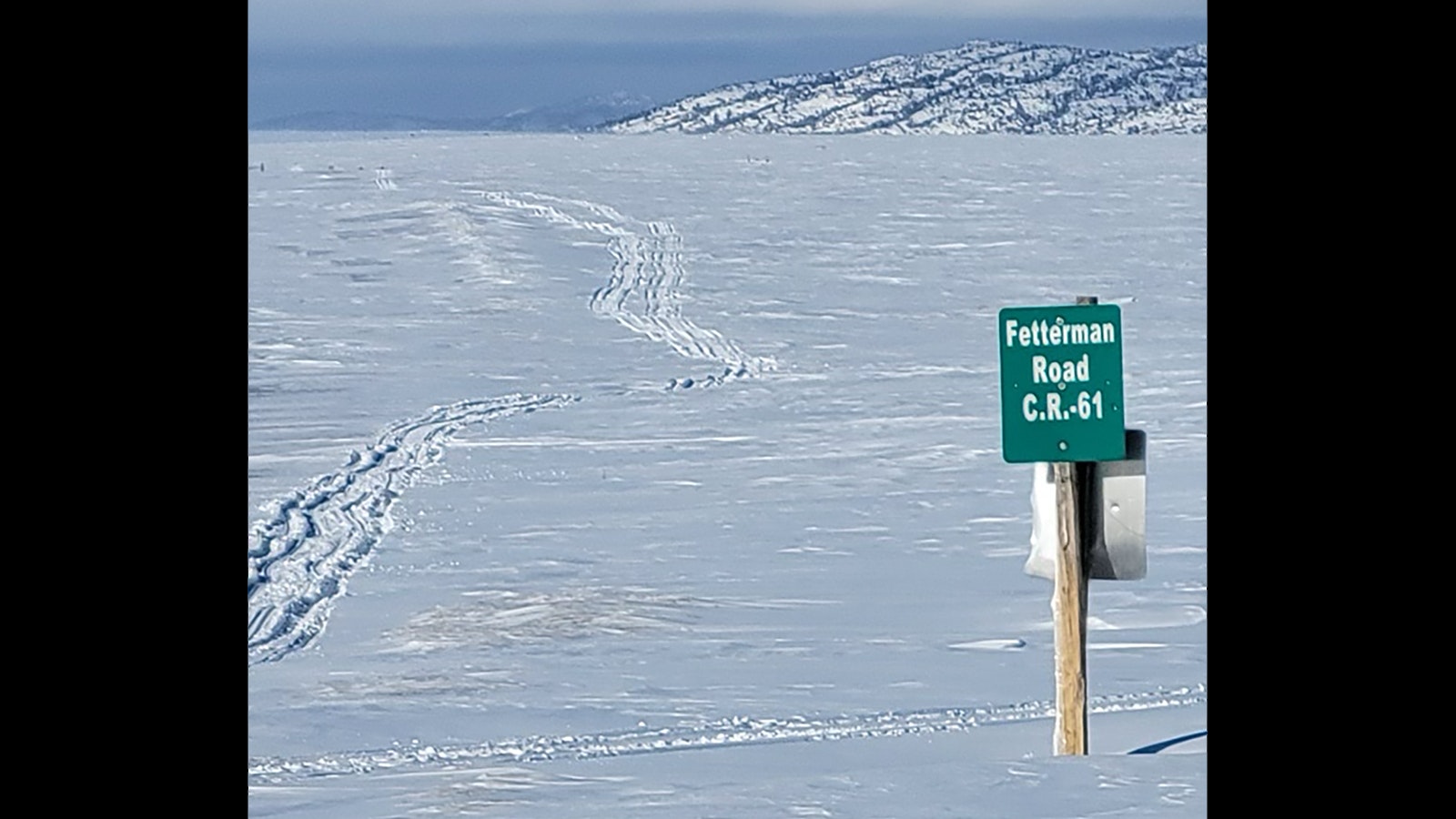 Fetterman Road, the main route in and out of remote northern Albany County, is completely buried most of the winter.