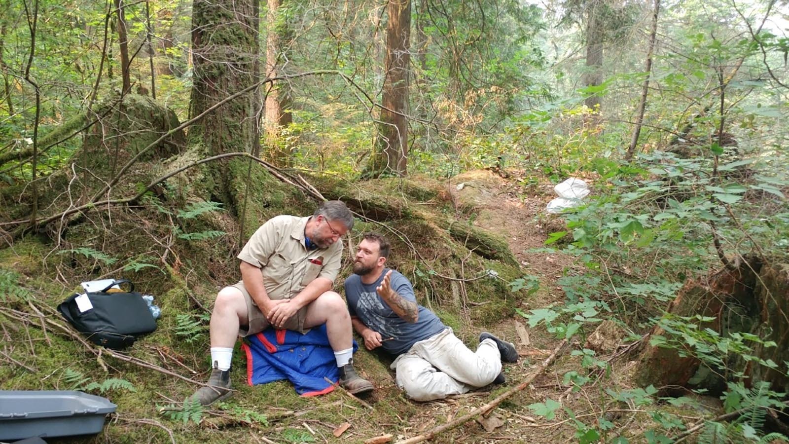 Carl Beyer and David Burns on “Cicada.”