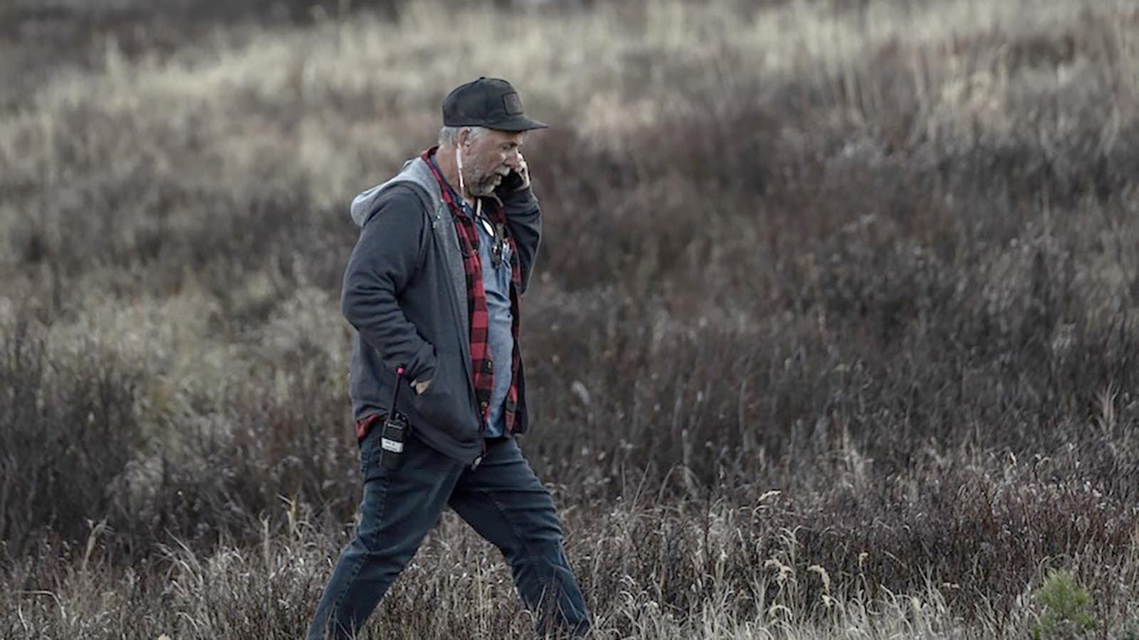 In Colorado for the film “Elevation,” Carl Beyer took to officing outdoors.