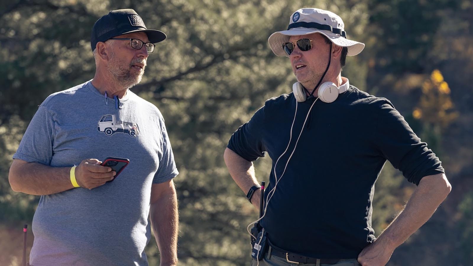Carl Beyer, left, and “Elevation” Director George Nolfi.