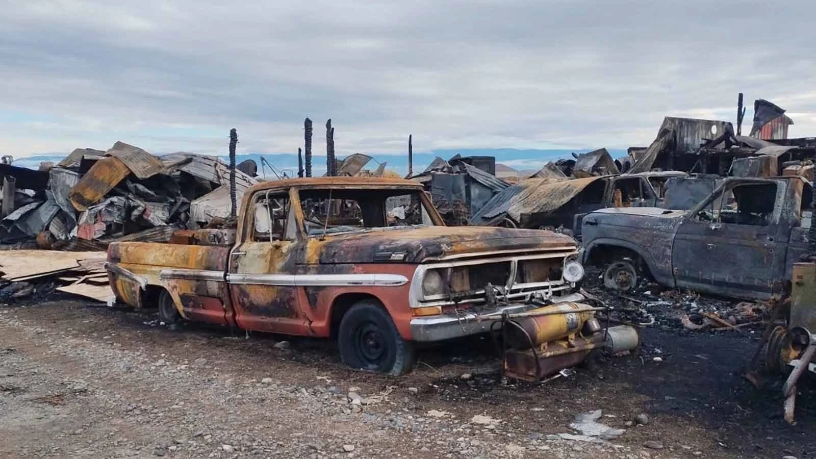 Rick Dooley bought this red Ford pickup 52 years ago, before he and Steva were married. After an estimated 400,000 miles and nearly five decades with the couple, it was destroyed in the Oct. 3 fire.