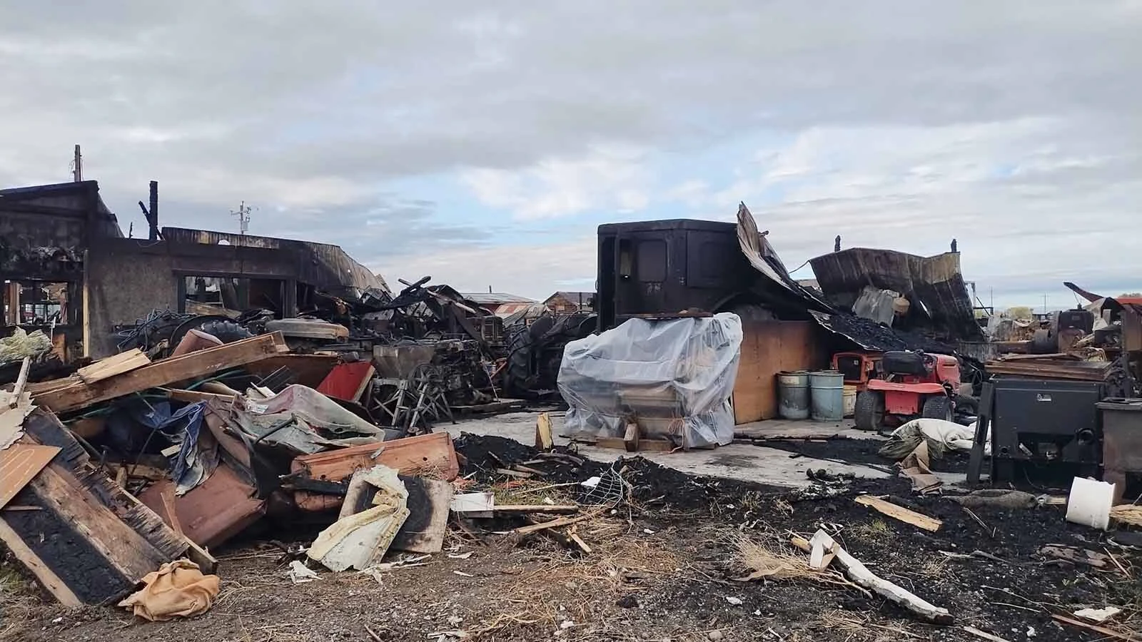 Eleven days after the fire, little remains of the shop Rick and Steva Dooley spent decades building and expanding.