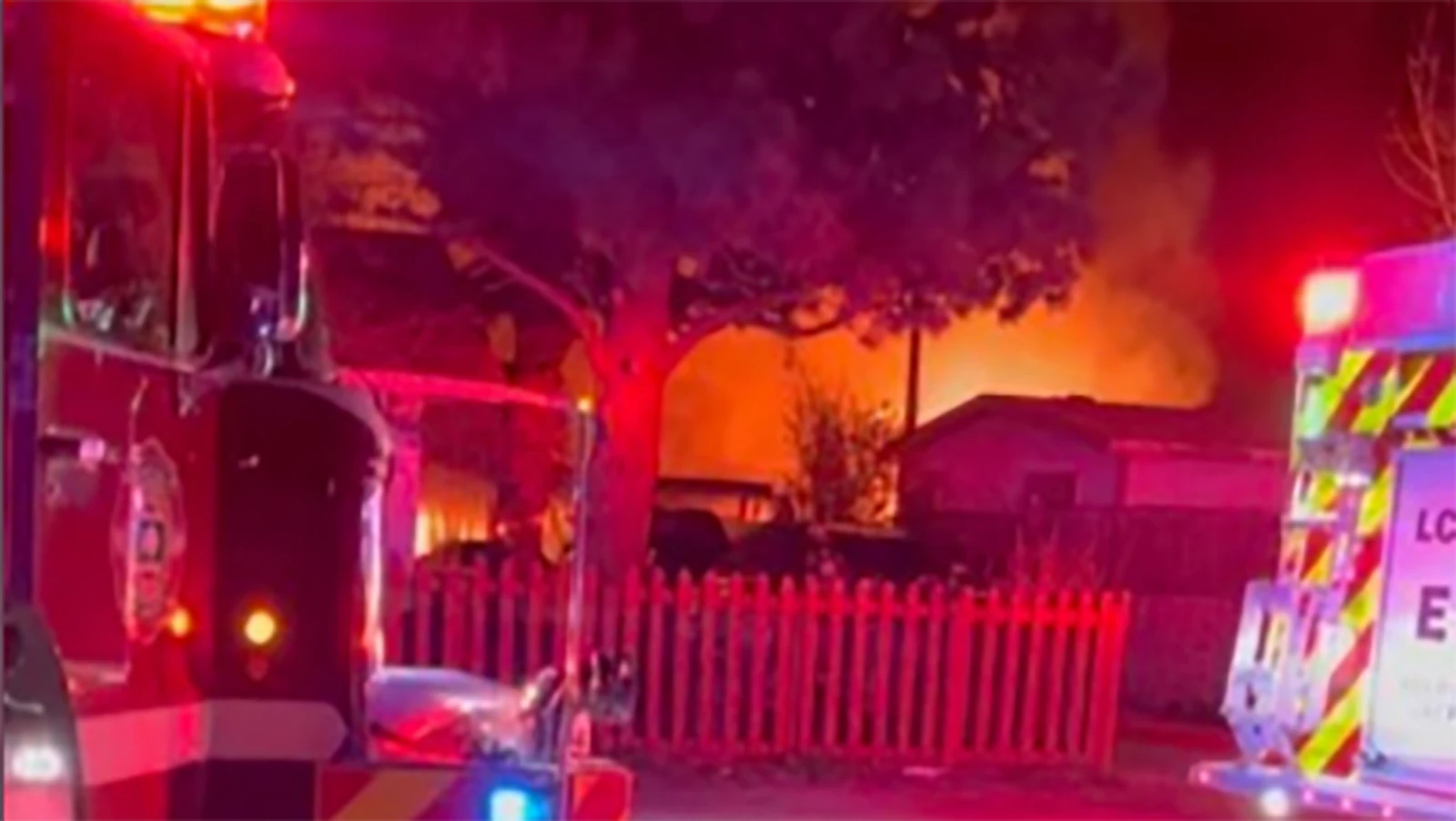 The blaze on May 11 was a challenging one for the fire departments.
