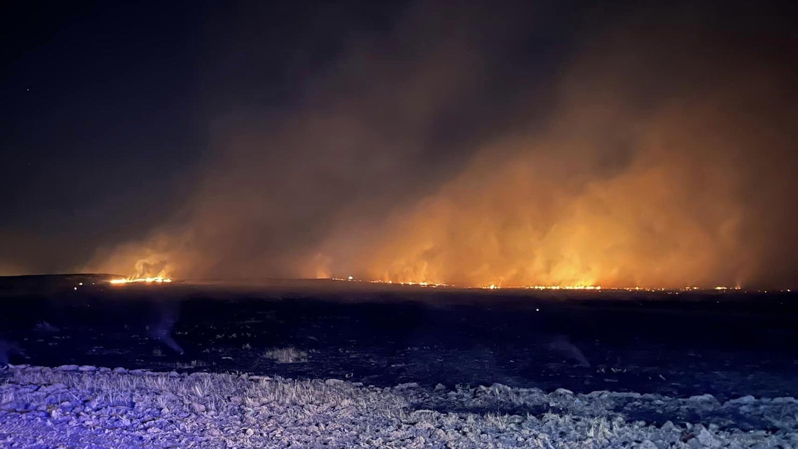 Wildfire burns overnight in northern Wyoming, forcing evacuations and putting others on notice of possible evacuations.