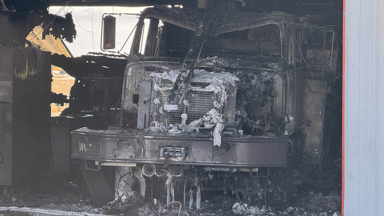 A blaze gutted Station 74 in the Laramie County Fire Authority on Saturday night, Jan. 11, 2025. The trucks and equipment inside are a total loss.