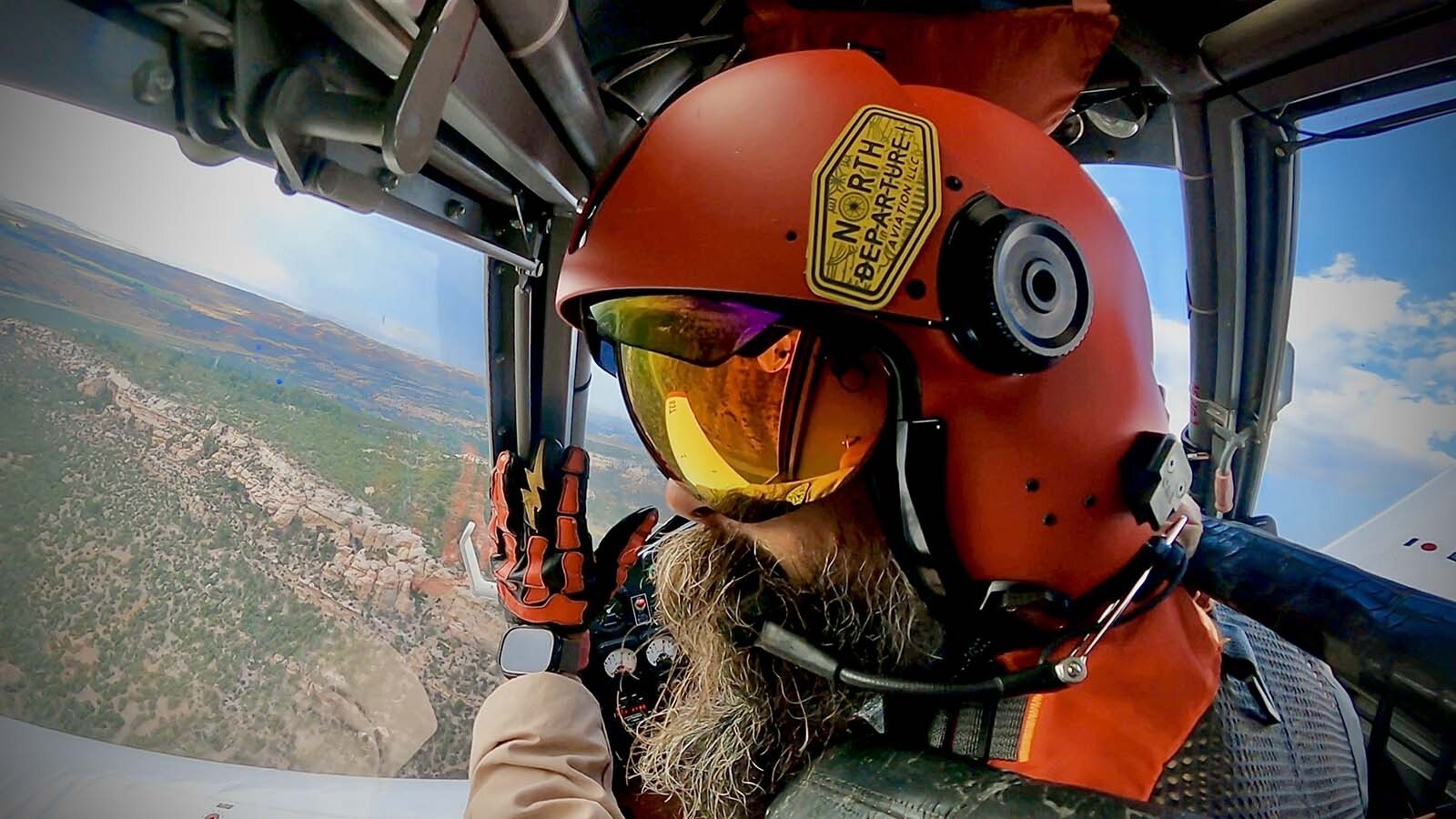 Former Air Force pilot, Nick Dew, is a SEAT pilot based in Wyoming. So far this season he has dropped retardant on 20 wildfires in the Cowboy State and will continue fighting the fires from the air into September.